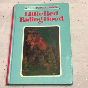 COPY - Little Red Riding Hood antique 3D hardcover board book Grossett & Dunlap